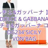 Read more about the article 【ドルチェ&ガッバーナ 】17SS DOLCE & GABBANA ドルチェ&ガッバーナ コピー DG234‘SICILY VON’BAG